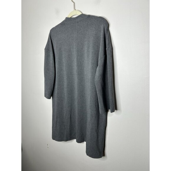 J. Jill Wearever Long Sleeve Gray Long Line Cardigan Size Large NWT New - Picture 8 of 9